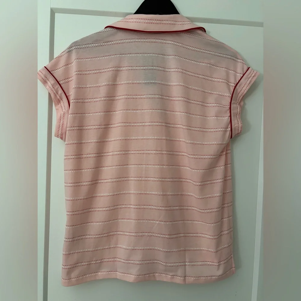 Tommy Hilfiger Pink and White Women's Pajama Set - Picture 3 of 13
